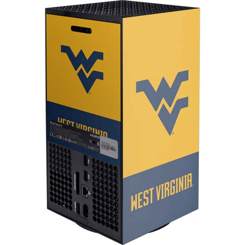 West Virginia University WV Yello split XBox Series X Digital Edition Console Skin
